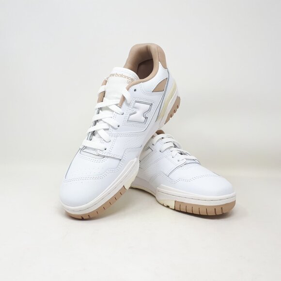 New Balance 550 White Tan Walking Casual Shoe Sneaker Womens Size 9 US BBW550JM - Picture 11 of 12